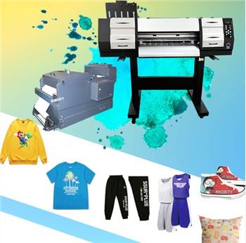 White Ink Heat Transfer DTF Pet Film Printer For Garment Heat Transfer Printer T-shirt Powder Shaking Machine